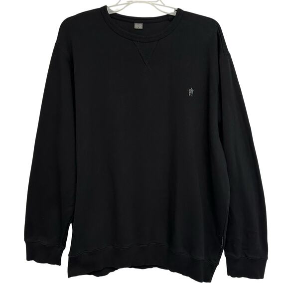 2/$30 French Connection Plus Crewneck Sweatshirt Black Logo Big Tall Size 4XL - Picture 5 of 12
